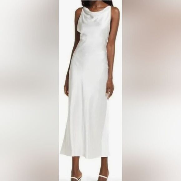 Significant Other Deidra Cowl Maxi Ivory Dress Size 10 NWT - Picture 1 of 5